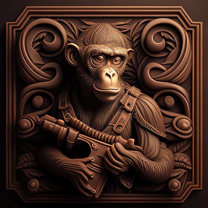 3D модель Гра Gun Monkeys (STL)